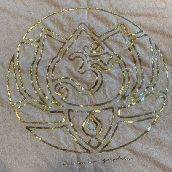 Spiritual Gangster Light Pink with Gold Symbol Women’s M Tank Top - Picture 4 of 9